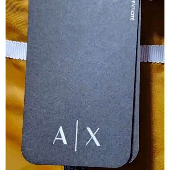 A/X ARMANI EXCHANGE Men's Zip Up Stripe Detail Hooded Jacket Buckthorn Brown LG - Picture 3 of 7